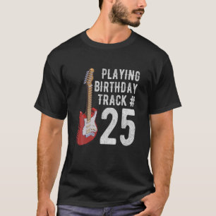 T-shirt Amusant 25E Anniversaire Guitare Musique Amoureux 