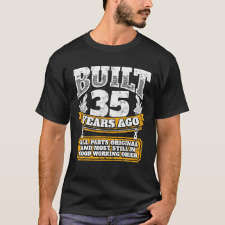 T-shirt Amusant 35e anniversaire B jour cadeau dire âge 35