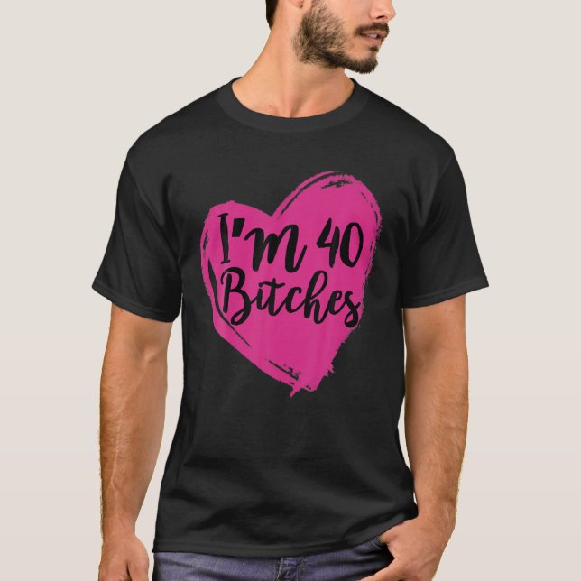 T-shirt Amusant 40E Anniversaire - J'ai 40 ans ! (Devant)