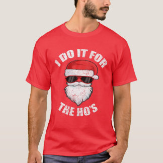 T-shirt Amusant Adulte Naughty Christmas Dirty Pajama Ho P