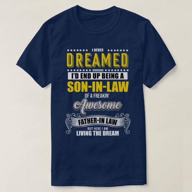 T-shirt Amusant Affine Humour SonInLaw Freiner un visage f (Design devant)