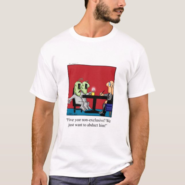T-shirt Amusant Alien Tee - shirt de l'Humour d'enlèvement (Devant)