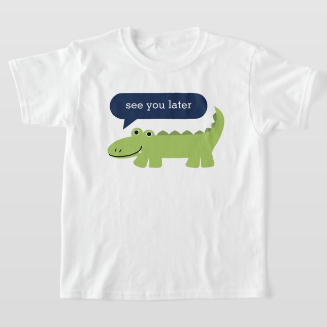 T-shirt Amusant Alligator Enfants (Poser)