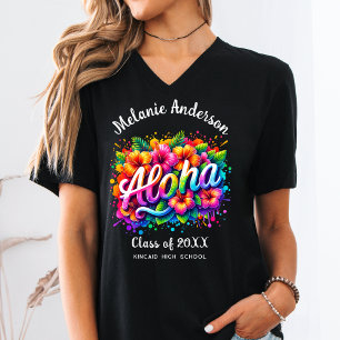 T-shirt Amusant Aloha Diplôme Tropical 