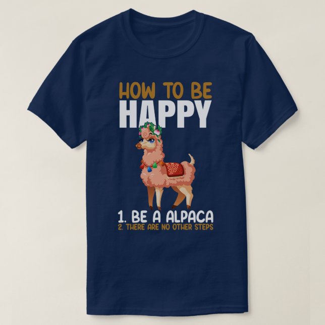 T-shirt Amusant Alpaca Lover (Design devant)