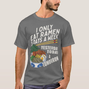 T-shirt Amusant Amant Ramen Anime Dit Noodle Japonais