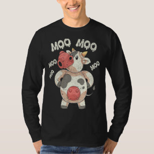 T-shirt Amusant Amoureux des animaux Agricole Moo Cute Cow
