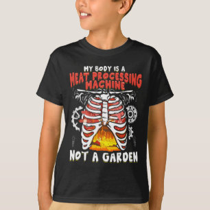 T-shirt Amusant Anti Vegan Meat Mater Funny Meat Lover Bbq