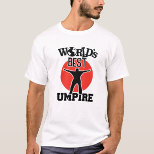 T-shirt Amusant arbitre de baseball meilleur bleu jamais