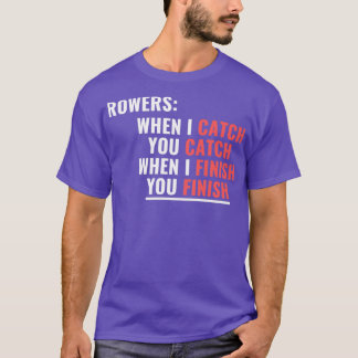 T-shirt Amusant Aviron Vous Attraper J'Attrape