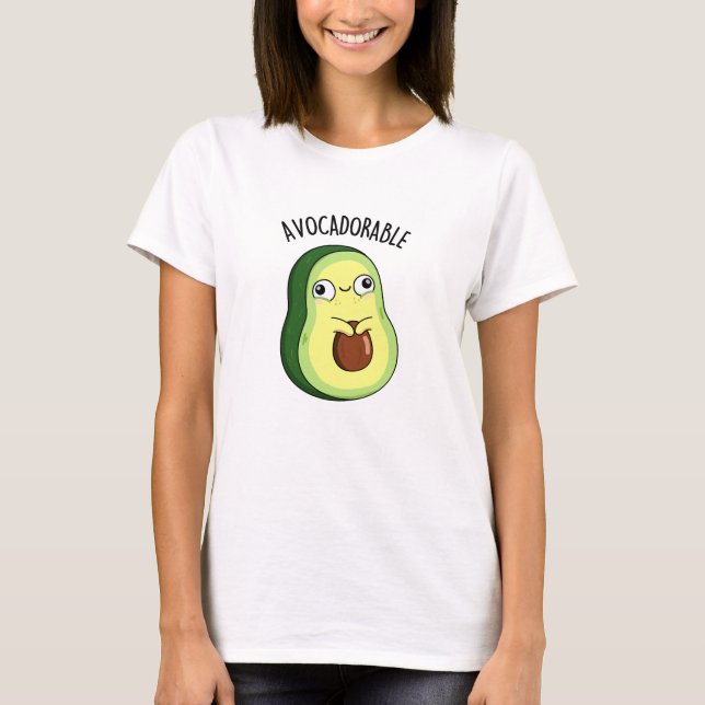 T-shirt Amusant Avoc amusant Avocado Pun (Devant)