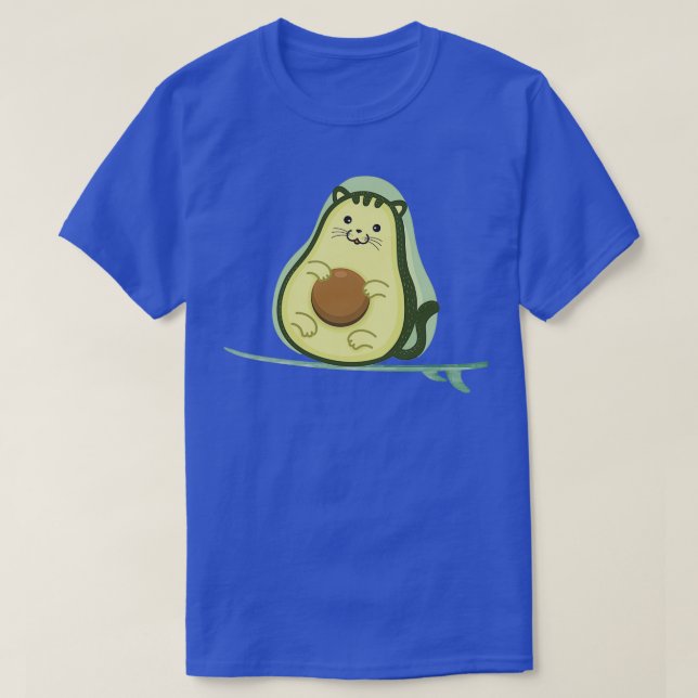 T-shirt Amusant Avocado Surf 6 (Design devant)