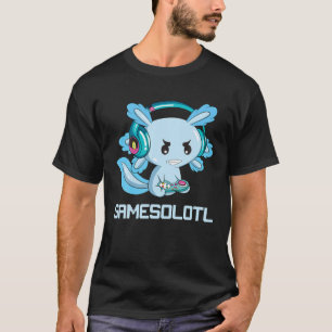 T-shirt Amusant Axolotl Lover Gamesalotl Jeu Axolotl Enfan