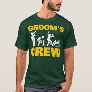 T-shirt Amusant Bachelor Party Grooms Crew Stag Mariage Pa