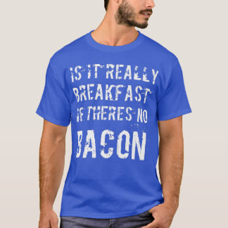 T-shirt Amusant Bacon Lover Porc Petit-déjeuner Keto Diet