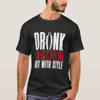 T-shirt Amusant barman amateur de mélange de boissons barm