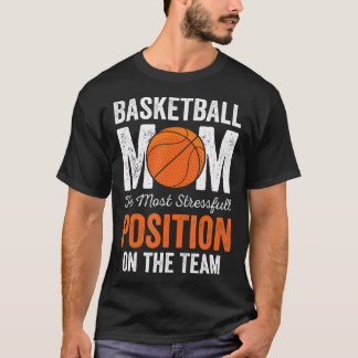 T-shirt Amusant Basketball Parent Basketball Maman