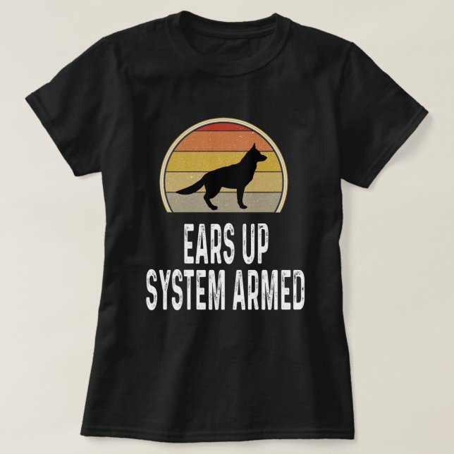T-shirt Amusant Berger Allemand Règles Drôle Pour Le Propr (Design devant)