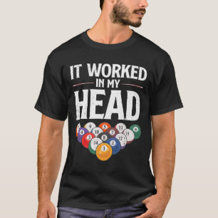 T-shirt Amusant Billard Design Pour Hommes Femmes Cue Spor
