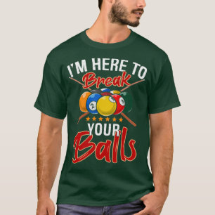 T-shirt Amusant Billard Lecteur Billard Snooker Fans Cadea