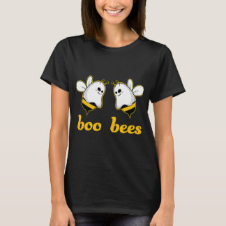 T-shirt Amusant Boo Bees Ghost Couple d'Halloween