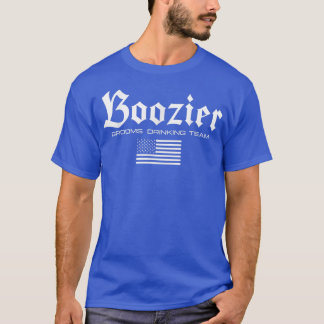 T-shirt Amusant BOOZIER pun Bachelor PartyPièces Boire Te