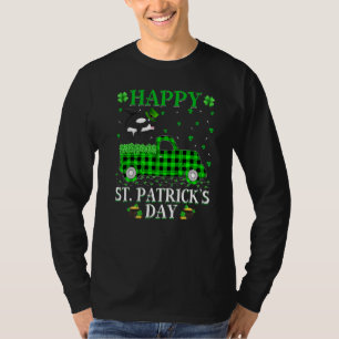 T-shirt Amusant Buffalo Plaid Camion Vert Orca Fish St Pat