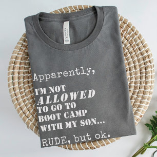 T-shirt Amusant Camp d'initiation de maman militaire à par