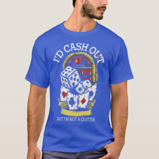 T-shirt Amusant Casino Joueur Jeu de jeu de pari