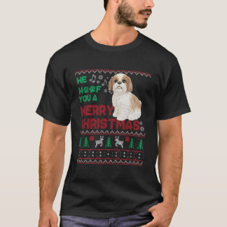 T-shirt Amusant Cavachon Lover Vilain Noël Amoureux des ch