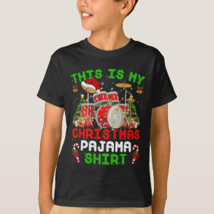 T-shirt Amusant C'Est Mon Kit Tambour Pyjama De Noël