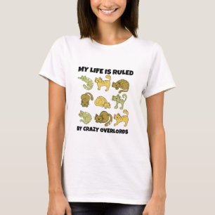 T-Shirt Amusant Chat Lover Crazy Overlords Cat C