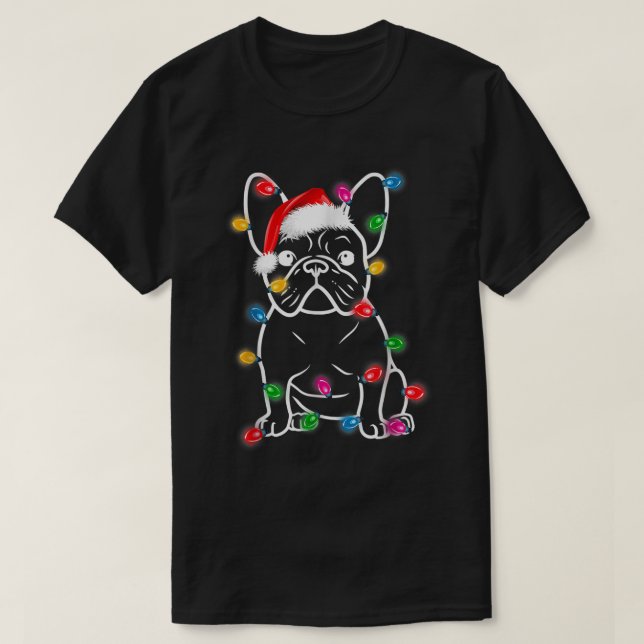 T-shirt Amusant Chien Chien à Chien à Chien Lumières de No (Design devant)