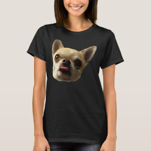 T-shirt Amusant Chihuahua Face Naughty Chihuahua Relaxé