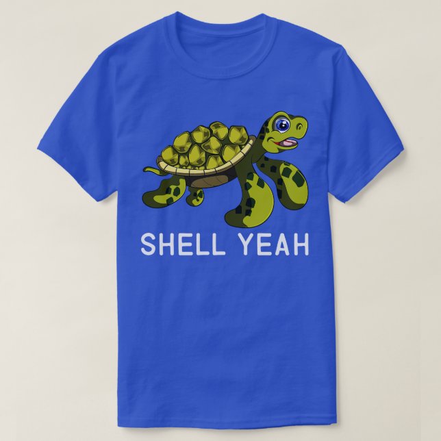T-shirt Amusant Citation Pun Shell Ouais Turtles (Design devant)