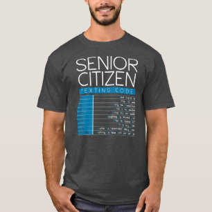 T-shirt Amusant citoyen âgé Code de Textes Cool grand-père