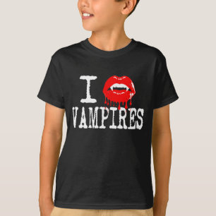 T-shirt Amusant coeur Vampire