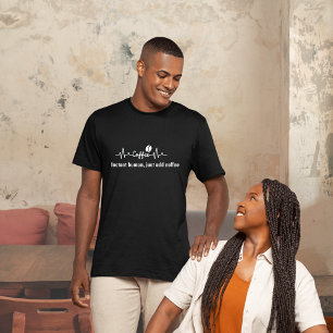 T-shirt amusant Coffee Work Cote Instant humain, ajouter d