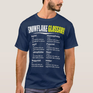 T-shirt Amusant Conception Conservatrice Glossaire Flocon 