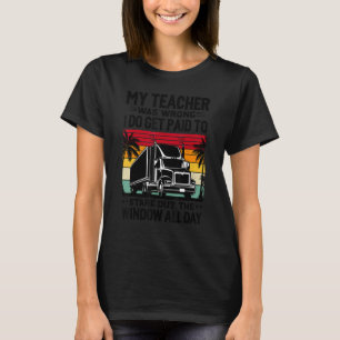T-shirt Amusant Conception Trucker Semi Conducteur Camion 