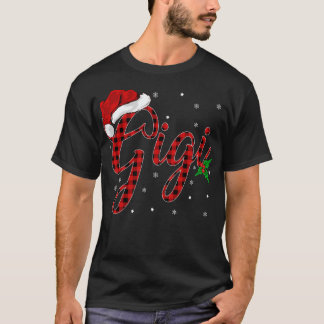 T-shirt Amusant Correspondant Famille Buffalo Plaid Gigi N