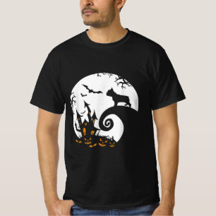 T-shirt Amusant Costume D'Halloween De Chien À Feu Et De L