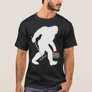 T-shirt Amusant Curling Bigfoot Cadeau Sasquatch Curling L
