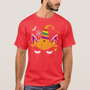T-shirt Amusant Cute Kids Witch Unicorn Halloween Costume