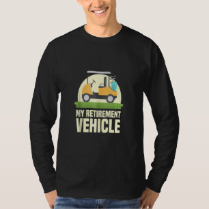 T-shirt Amusant de golf Mon véhicule de retraite Golf Pani