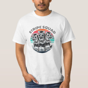 T-shirt Amusant dessin animal rayé : Zebra Fun