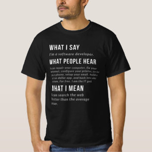 T-shirt Amusant développeur de logiciels
