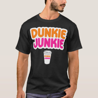T-shirt Amusant Dunkie Junkie Amour du Café Drôle de Café