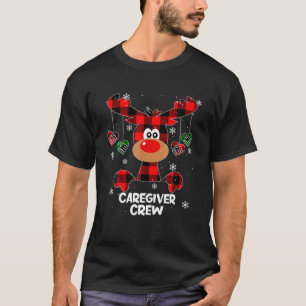 T-shirt Amusant Équipage d'aidants Tee Reindeer Xmas cadea