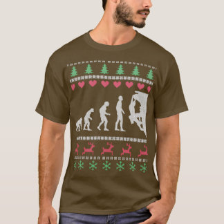 T-shirt Amusant Escalade Evolution laide Sweater de Noël